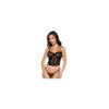 Bustier et string en dentelle noire 